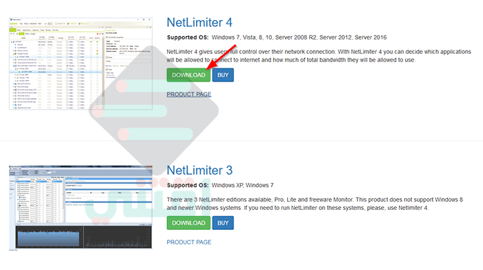 برنامج للتحكم في استهلاك الانترنت للكمبيوتر NetLimiter