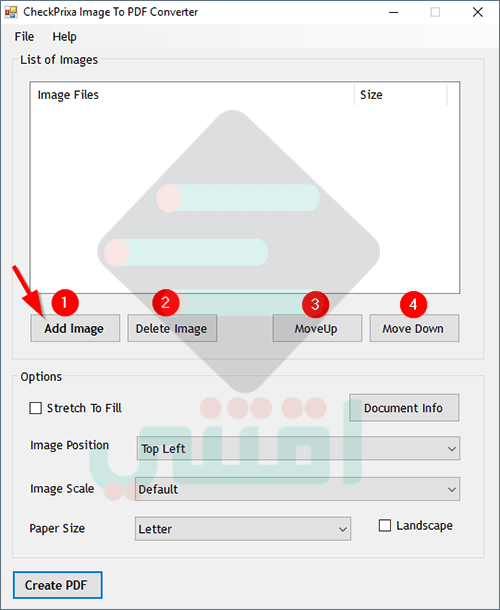 برنامج تحويل الصور الى صيغة PDF مجاناً Image To PDF Converter