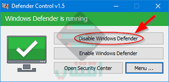ايقاف برنامج Windows Defender في ويندوز 10 نهائياً بضغطة واحدة