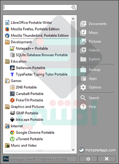 برنامج PortableApps لتحميل البرامج المحمولة للكمبيوتر مجاناً
