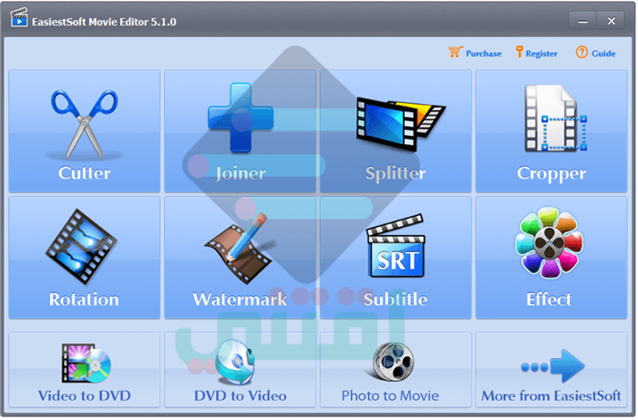 افضل برنامج لتعديل الفيديو والصوتيات للكمبيوتر EasiestSoft Movie Editor