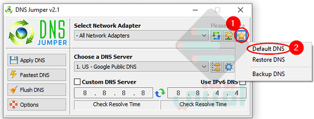 كيفية استعادة إعدادات DNS الخاصة بك أو استخدام DNS الافتراضي لمزود خدمة الإنترنت