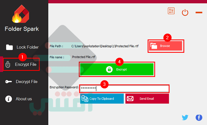 برنامج قفل الملفات بكلمة سر Folder Spark مجاناً للكمبيوتر