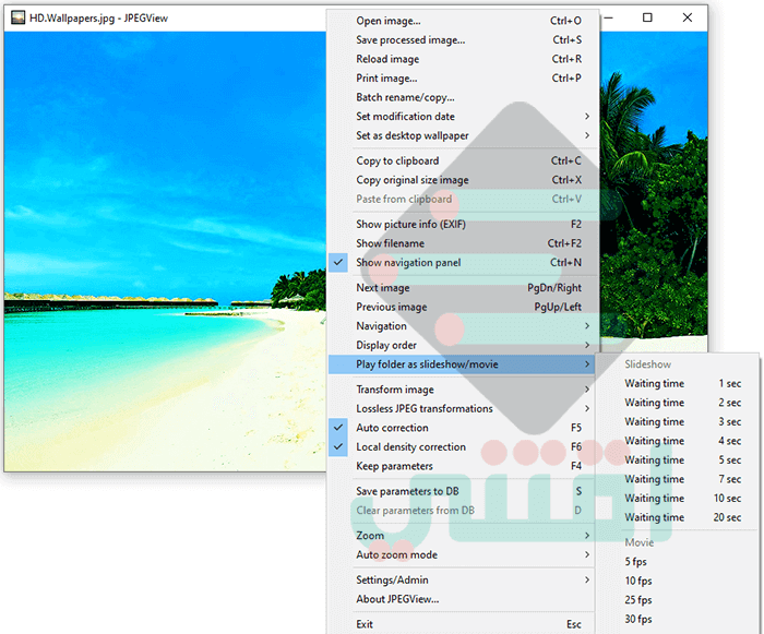 برنامج لعرض الصور على الكمبيوتر بجودة عالية JPEGView Image Viewer
